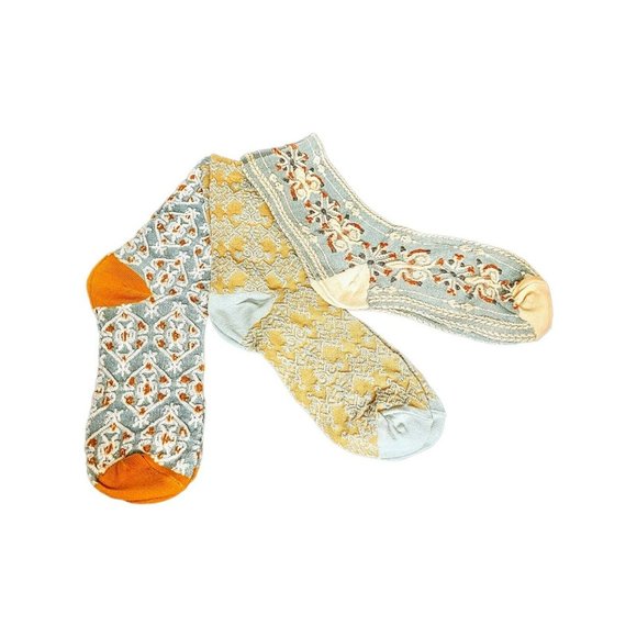 3 Pairs Women's/Teen Stretch Socks Nordic Design Warm Soft Casual Sports C34 - Picture 1 of 4